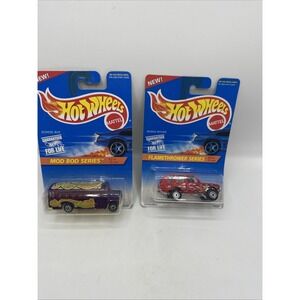 Hot Wheels Lot Of 2 Mod Bod Series 2/4 SCHOOL BUS and 3/4 Range River
